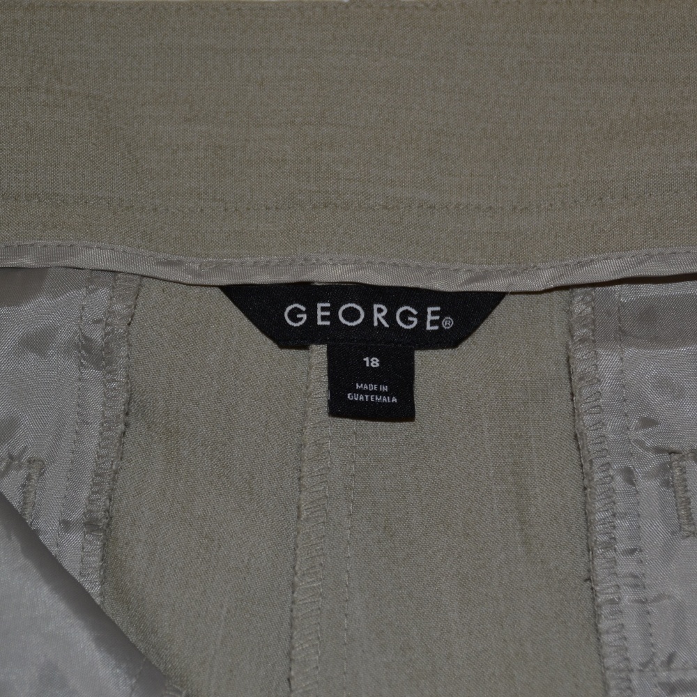 Beige George Pants Size 18